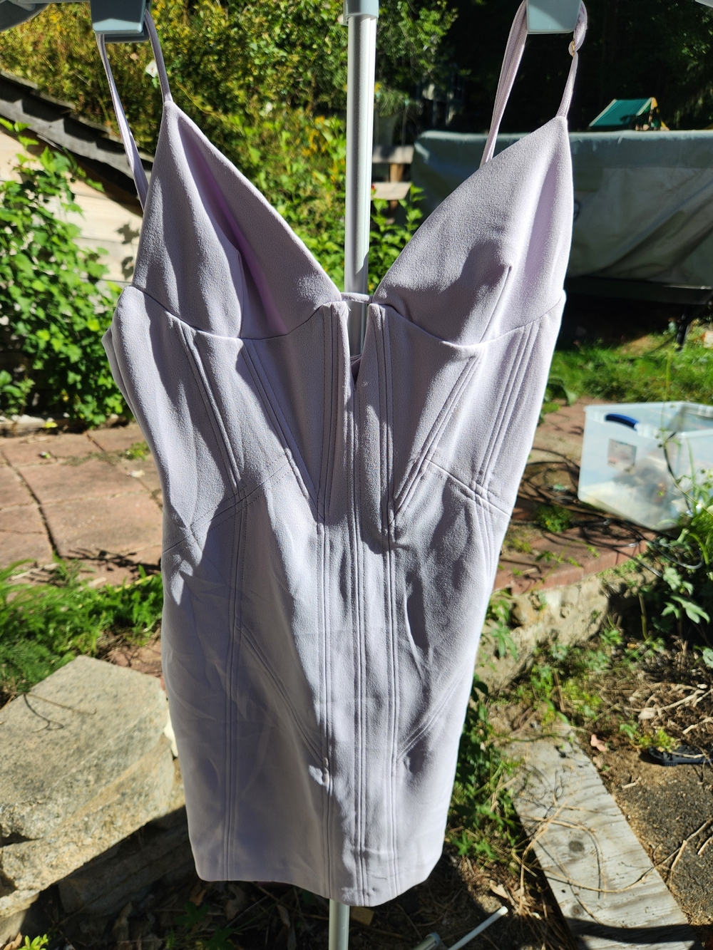 Zara Lilac Corset Bodycon Mini Dress Size S NWT 2993/332/655
